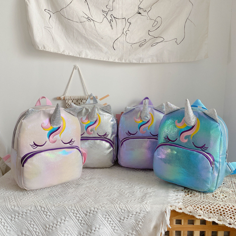Kindergarten Backpack New Children&#039;s Children&#039;s Bag Backpack Unicorn Cartoon Bag Backpack Anti-Lost Children&#039;s Bag Parent-Child Bag