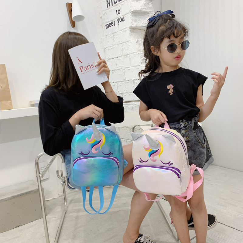 Kindergarten Backpack New Children&#039;s Children&#039;s Bag Backpack Unicorn Cartoon Bag Backpack Anti-Lost Children&#039;s Bag Parent-Child Bag