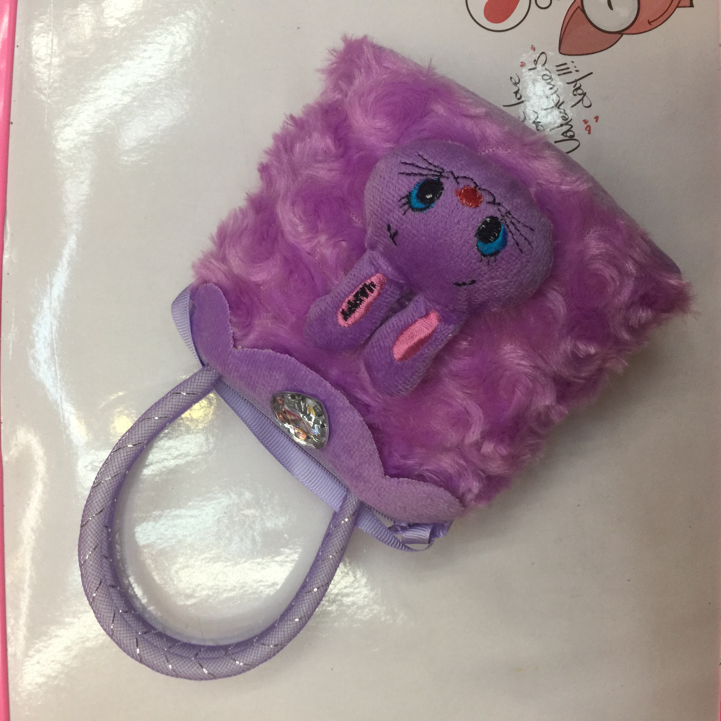 Plush toy bag handbag with crossbody bag and animal cartoon bag