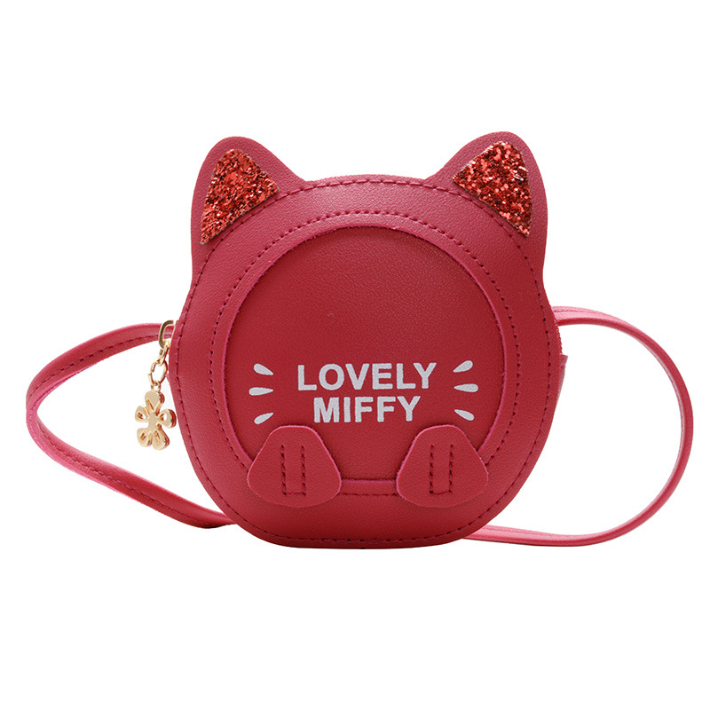 Baby bag Super Cute Cat Cartoon bag children Small round bag fashion Princess bag girl Crossbody Bag