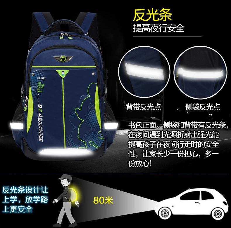 The Popular authentic children 's cartoon bag mickey students backpack decompression waterproof leisure bag manufacturers wholesale The Popular authentic children 's cartoon bag mickey students backpack decompression waterproof leisure bag manufacturers wholesale