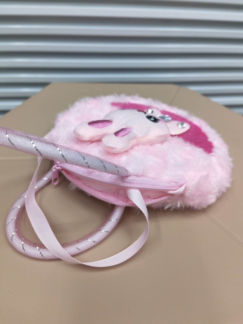 Plush Bag Children's Satchel Cartoon Bag Portable Messenger Bag Cartoon Animal Head Children's Single-Shoulder Bag