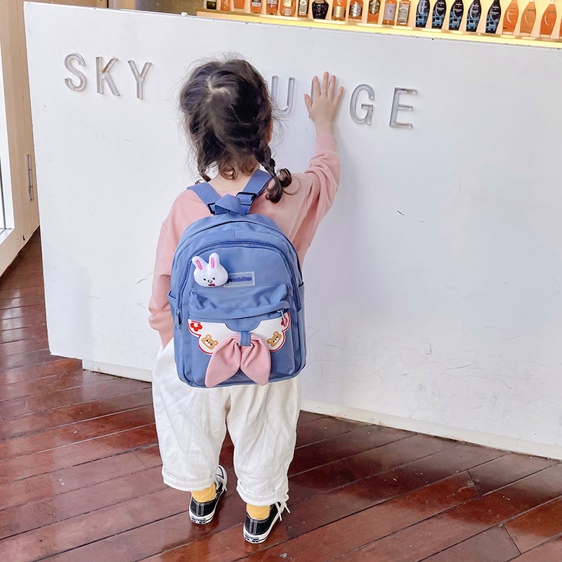 Kindergarten Children Backpack 2021 New Cute Fashion Cartoon Bag Student Bow Girl Backpack Wholesale
