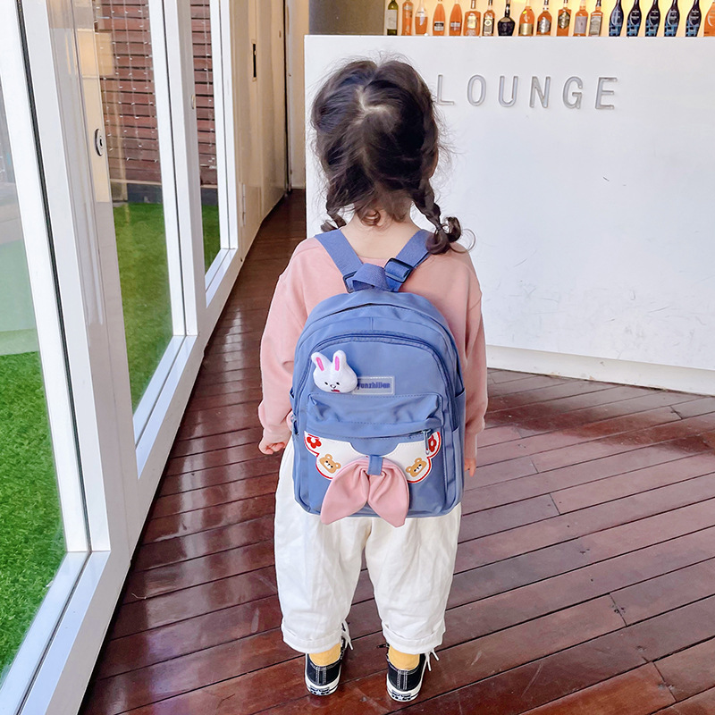 Kindergarten Children Backpack 2021 New Cute Fashion Cartoon Bag Student Bow Girl Backpack Wholesale