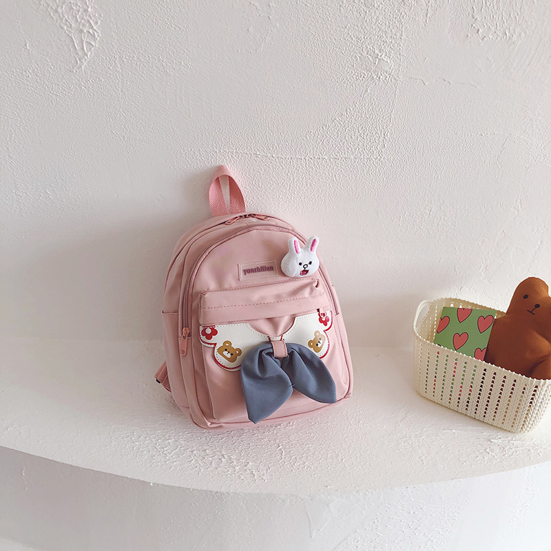 Kindergarten Children Backpack 2021 New Cute Fashion Cartoon Bag Student Bow Girl Backpack Wholesale