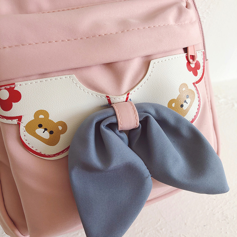 Kindergarten Children Backpack 2021 New Cute Fashion Cartoon Bag Student Bow Girl Backpack Wholesale