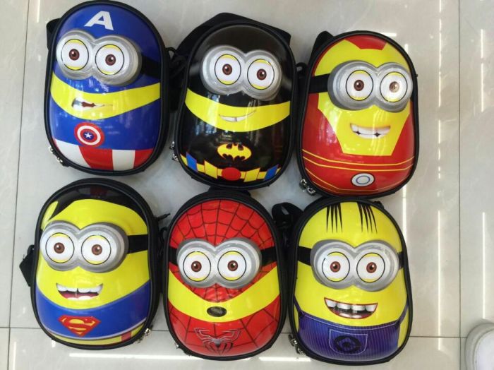 EVA Ultra Light Mini package explosion children Satchel 3D cartoon bag Captain America small yellow man Batman EVA Ultra Light Mini package explosion children Satchel 3D cartoon bag Captain America small yellow man Batman