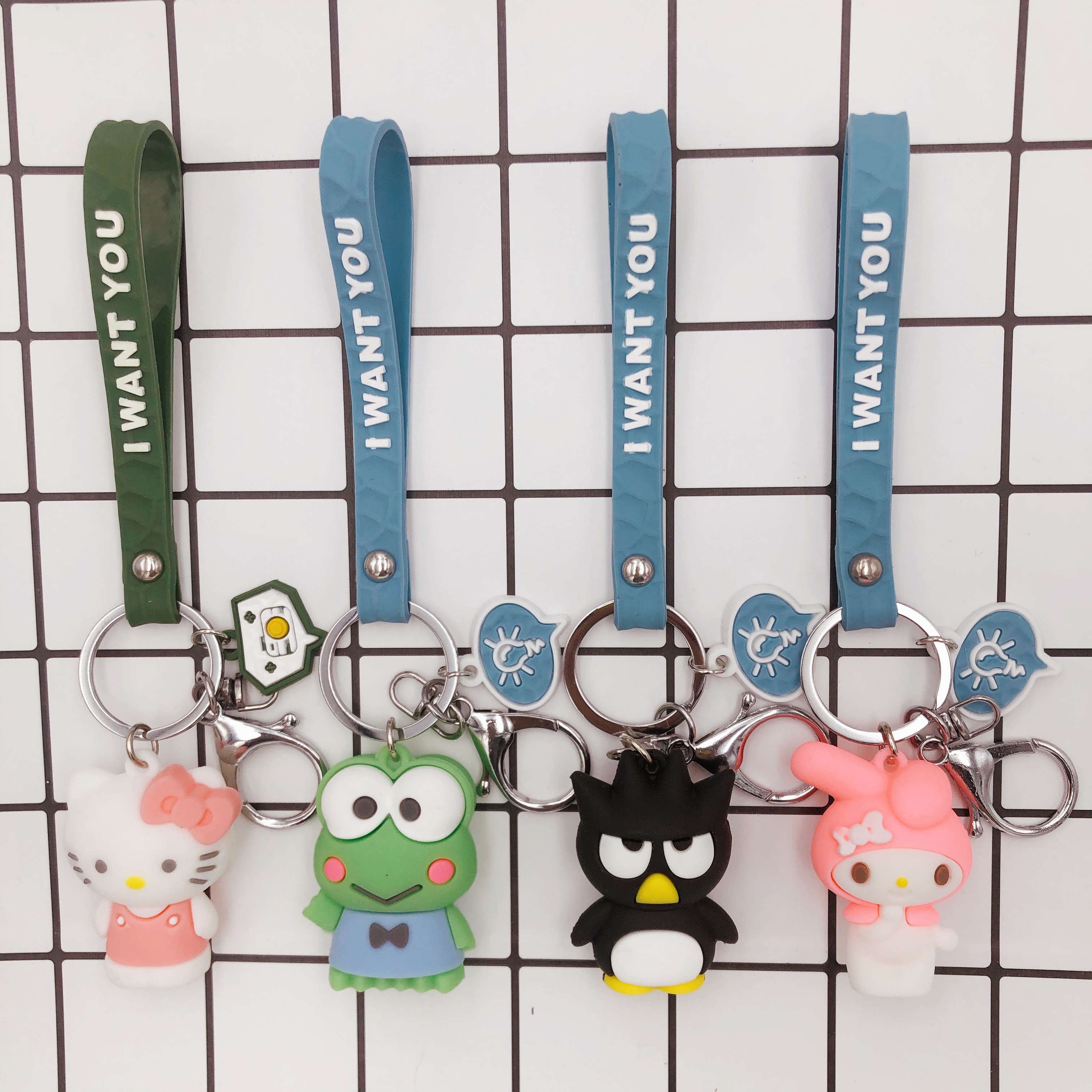 Internet Celebrity Figurine Doll Car Key Ring Female Cute Pendant Girly Heart Cartoon Bag Men&#039;s and Women&#039;s Ornaments Small Gift