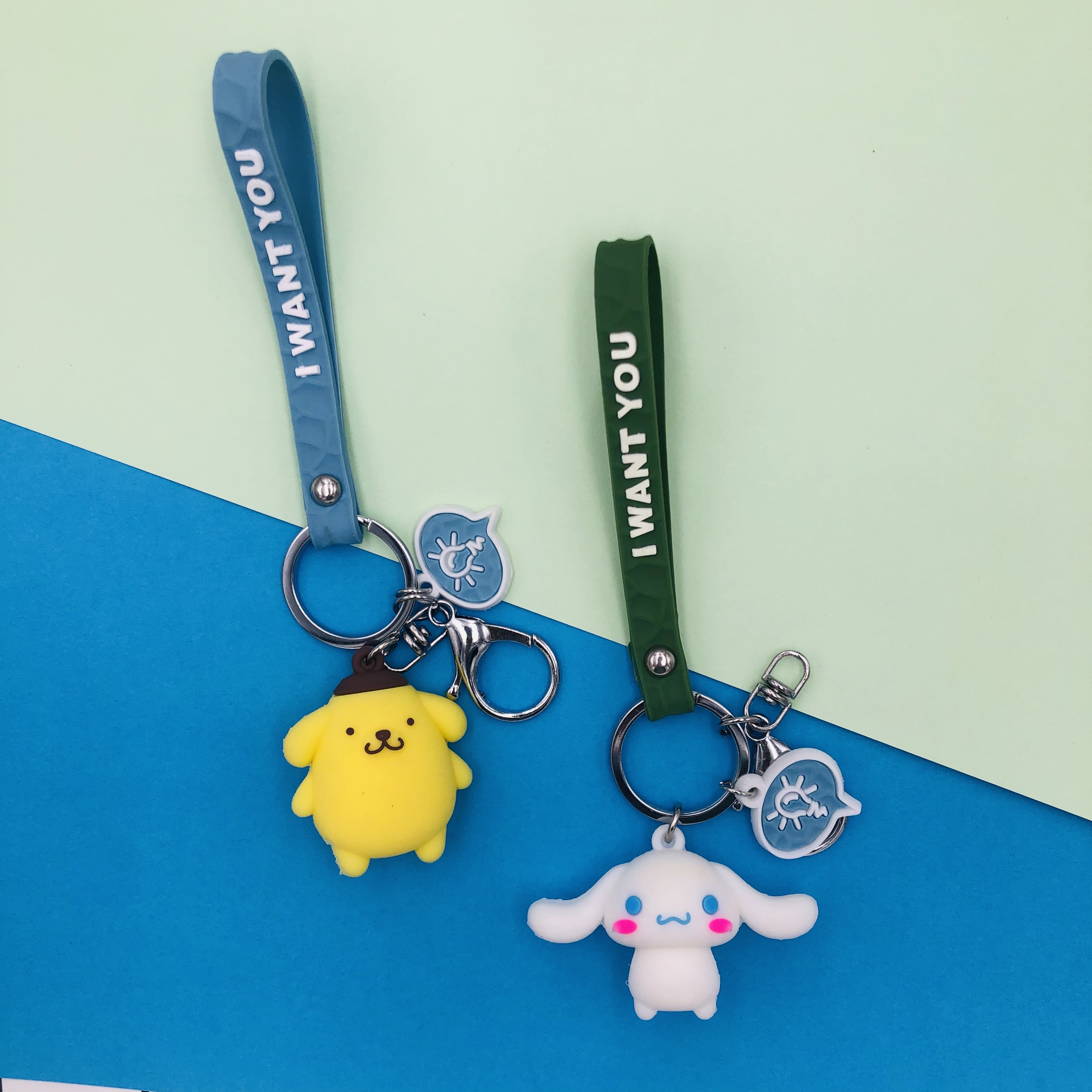 Internet Celebrity Figurine Doll Car Key Ring Female Cute Pendant Girly Heart Cartoon Bag Men&#039;s and Women&#039;s Ornaments Small Gift