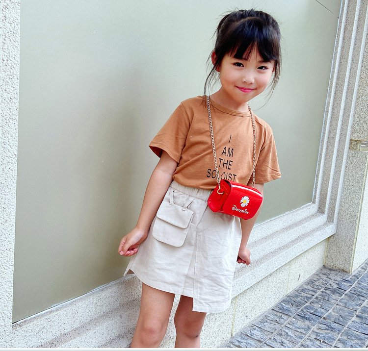 Children's Bags Mini Chain Shoulder Bag Cartoon Bag Graceful Mori Daisy Flower Small Square Bag Children's Bags Mini Chain Shoulder Bag Cartoon Bag Graceful Mori Daisy Flower Small Square Bag