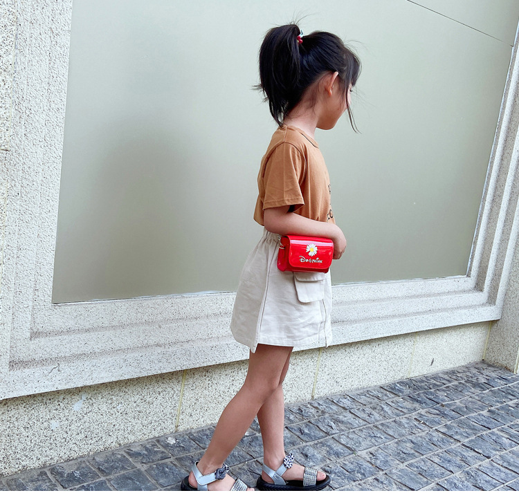 Children's Bags Mini Chain Shoulder Bag Cartoon Bag Graceful Mori Daisy Flower Small Square Bag Children's Bags Mini Chain Shoulder Bag Cartoon Bag Graceful Mori Daisy Flower Small Square Bag