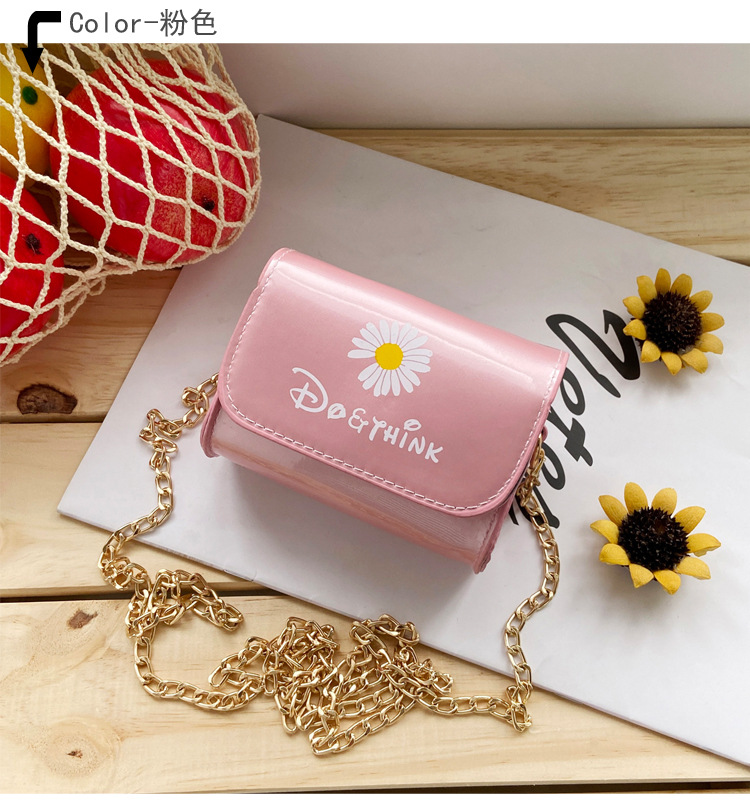 Children's Bags Mini Chain Shoulder Bag Cartoon Bag Graceful Mori Daisy Flower Small Square Bag Children's Bags Mini Chain Shoulder Bag Cartoon Bag Graceful Mori Daisy Flower Small Square Bag