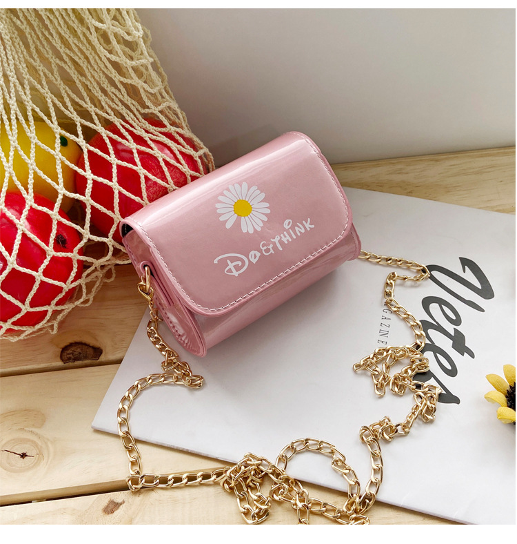 Children's Bags Mini Chain Shoulder Bag Cartoon Bag Graceful Mori Daisy Flower Small Square Bag Children's Bags Mini Chain Shoulder Bag Cartoon Bag Graceful Mori Daisy Flower Small Square Bag