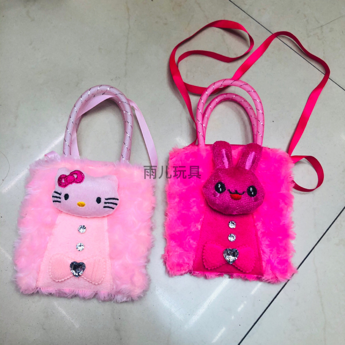 Plush Toy Bag Children&#039;s Bags Plush Bag China Export Bag Gold Thread Hand Holding Crossbody Bag Animal Cartoon Bag