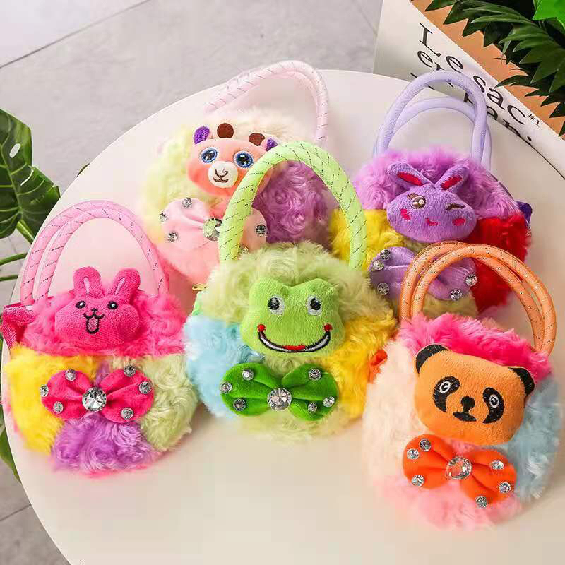 Plush Toy Bag Children's Bags Plush Bag China Export Bag Gold Thread Hand Holding Crossbody Bag Animal Cartoon Bag Plush Toy Bag Children's Bags Plush Bag China Export Bag Gold Thread Hand Holding Crossbody Bag Animal Cartoon Bag