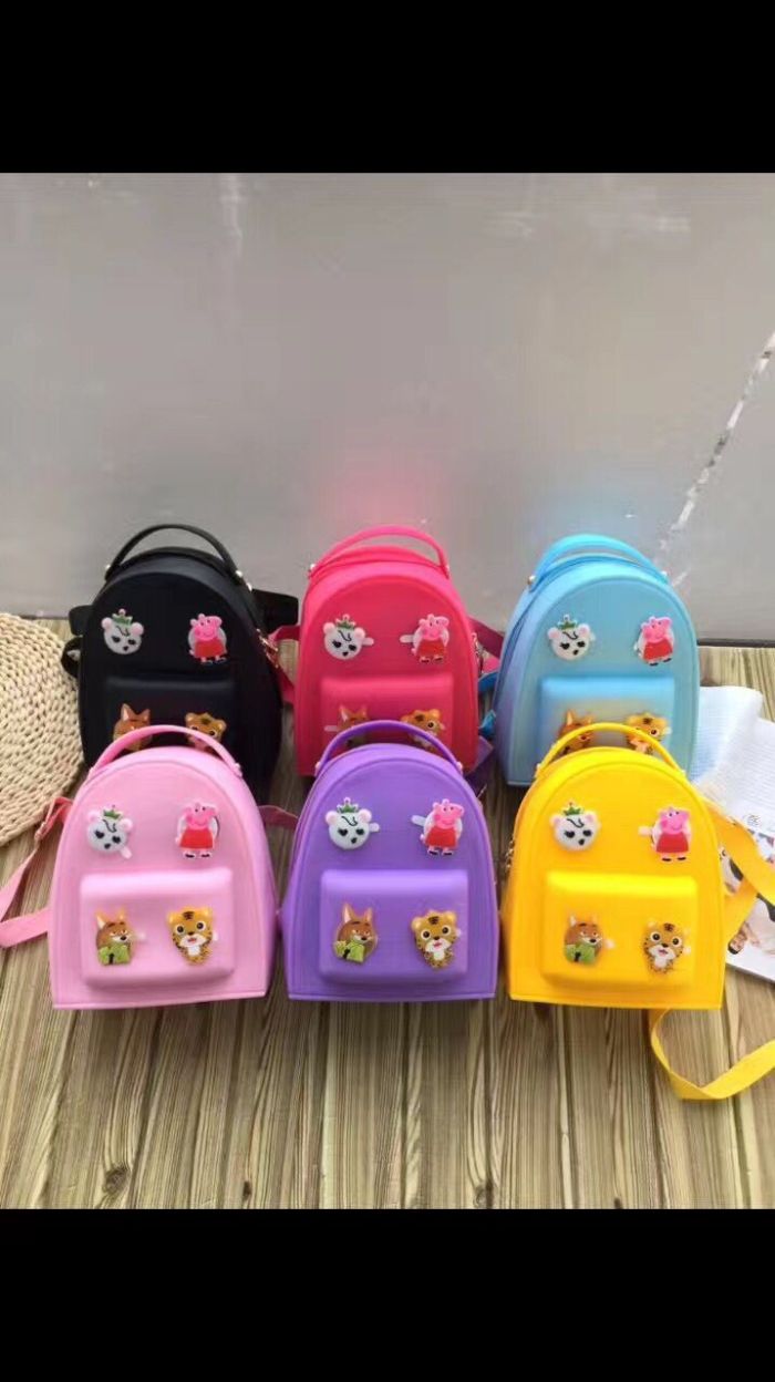Children backpack jelly bag cartoon bag buckle buckle bag OPP bag Children backpack jelly bag cartoon bag buckle buckle bag OPP bag