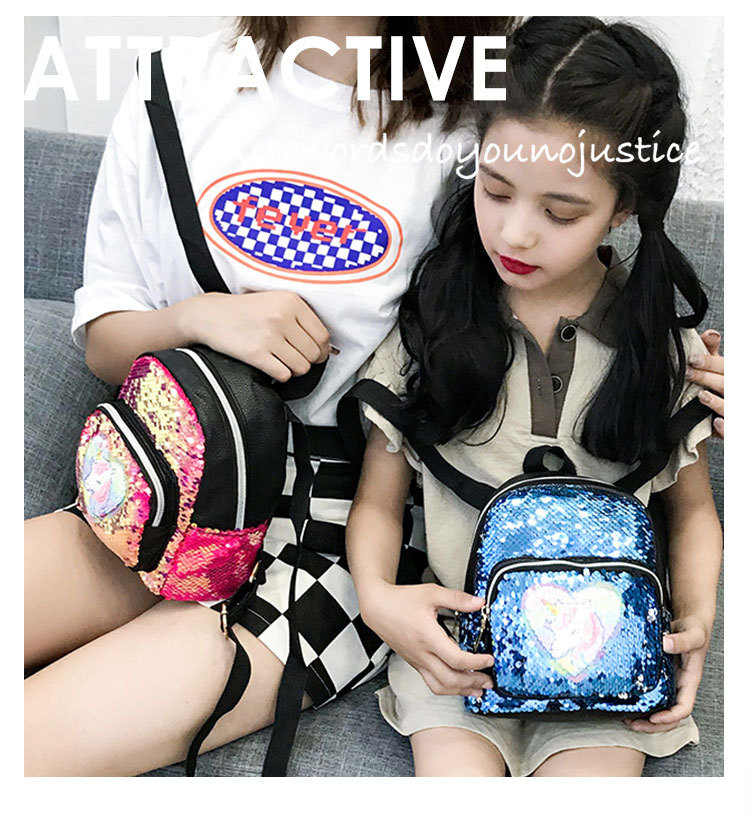 2021 New Kindergarten Pu Sequins Crossbody Sling/Backpack Three-Purpose Children Cartoon Bag Factory Wholesale 2021 New Kindergarten Pu Sequins Crossbody Sling/Backpack Three-Purpose Children Cartoon Bag Factory Wholesale