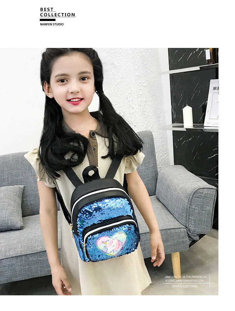 2021 New Kindergarten Pu Sequins Crossbody Sling/Backpack Three-Purpose Children Cartoon Bag Factory Wholesale 2021 New Kindergarten Pu Sequins Crossbody Sling/Backpack Three-Purpose Children Cartoon Bag Factory Wholesale