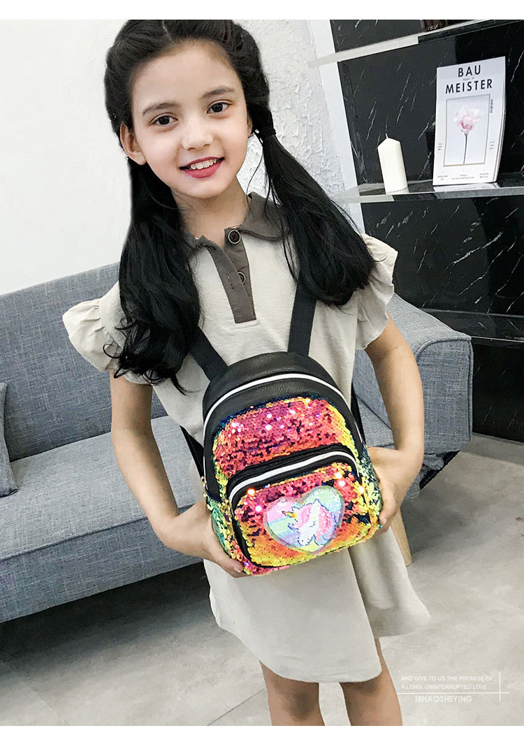 2021 New Kindergarten Pu Sequins Crossbody Sling/Backpack Three-Purpose Children Cartoon Bag Factory Wholesale 2021 New Kindergarten Pu Sequins Crossbody Sling/Backpack Three-Purpose Children Cartoon Bag Factory Wholesale