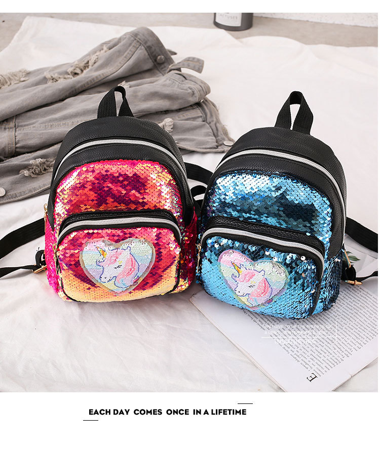 2021 New Kindergarten Pu Sequins Crossbody Sling/Backpack Three-Purpose Children Cartoon Bag Factory Wholesale 2021 New Kindergarten Pu Sequins Crossbody Sling/Backpack Three-Purpose Children Cartoon Bag Factory Wholesale