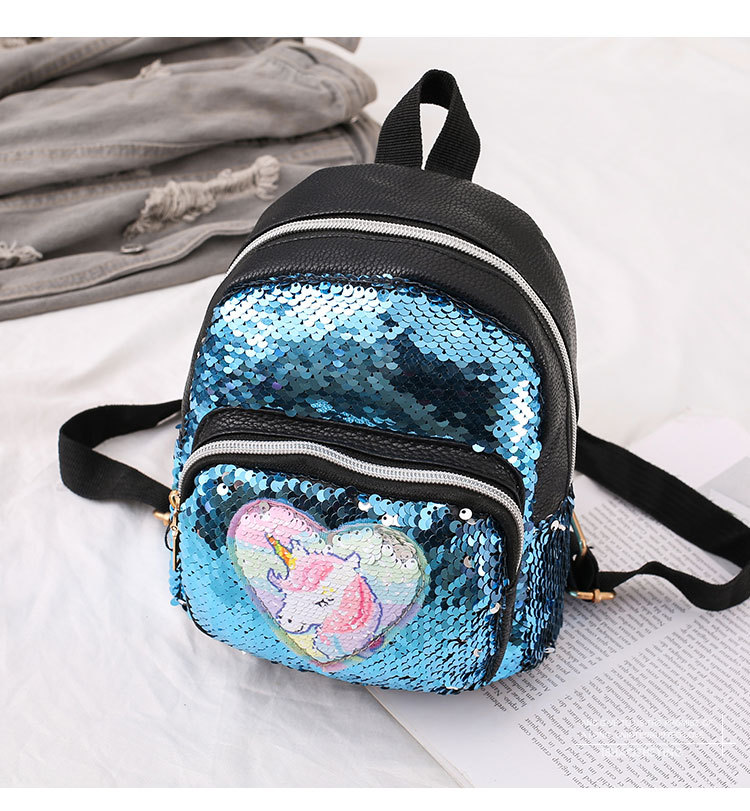 2021 New Kindergarten Pu Sequins Crossbody Sling/Backpack Three-Purpose Children Cartoon Bag Factory Wholesale 2021 New Kindergarten Pu Sequins Crossbody Sling/Backpack Three-Purpose Children Cartoon Bag Factory Wholesale