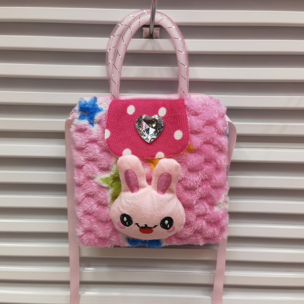 Plush Bag Children's Bags Cartoon Bag Plush Toy Bag Crossbody Bag Portable Messenger Bag