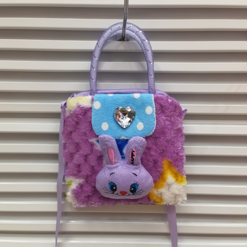 Plush Bag Children's Bags Cartoon Bag Plush Toy Bag Crossbody Bag Portable Messenger Bag
