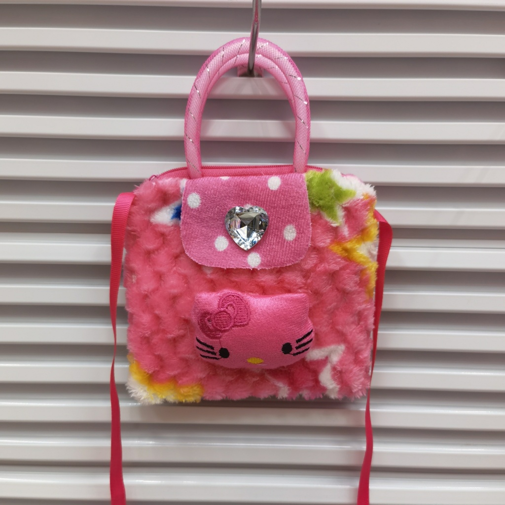 Plush Bag Children's Bags Cartoon Bag Plush Toy Bag Crossbody Bag Portable Messenger Bag