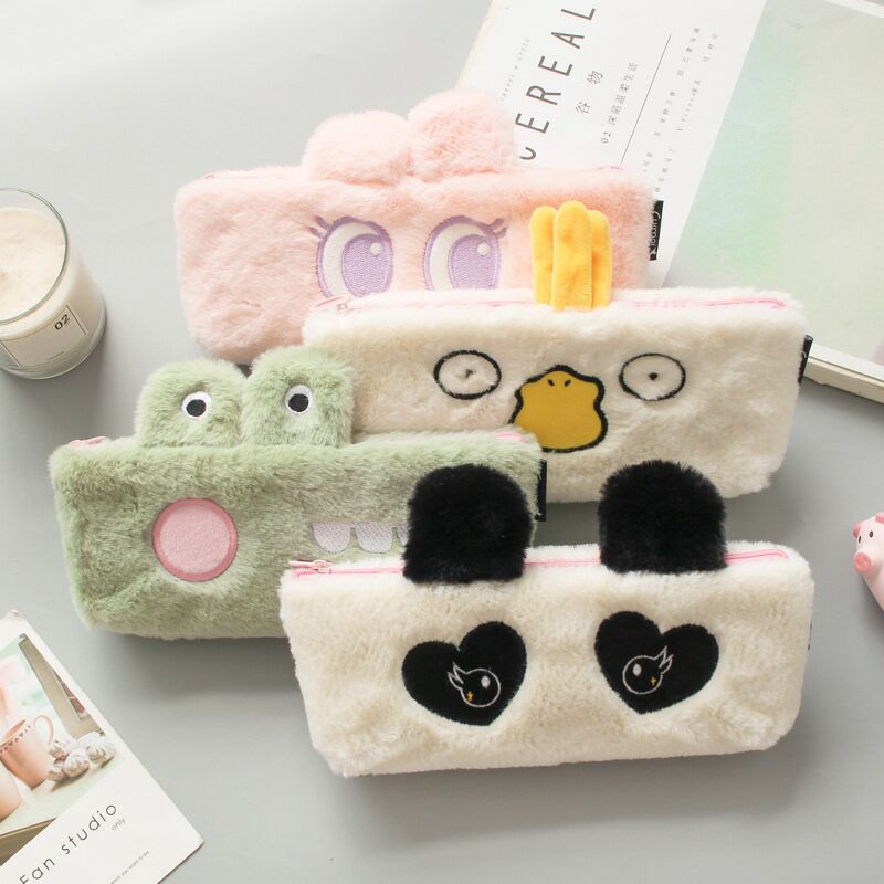 Maomao pen bag cartoon large capacity pen bag student writing case Korea cute cartoon bag