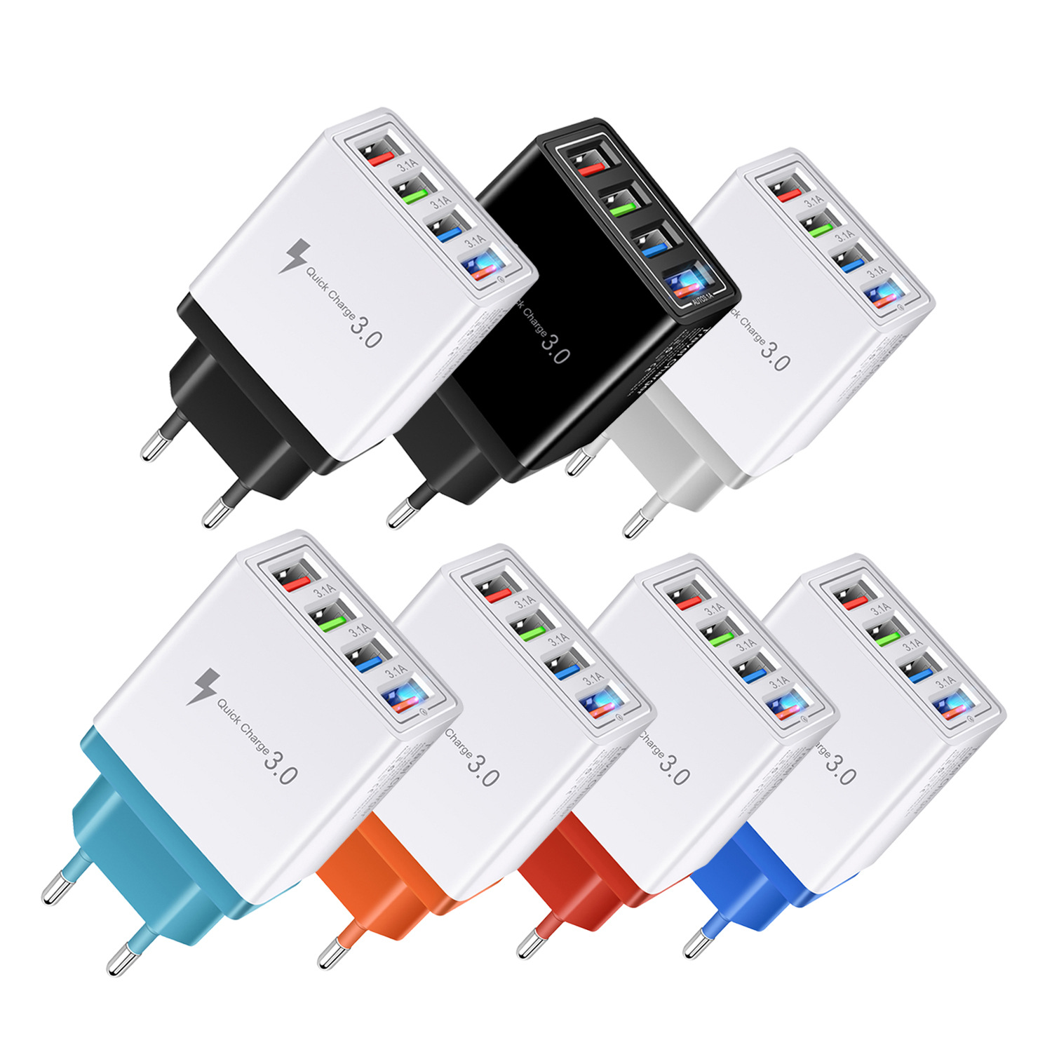 Charger 3A Tablet Travel Charger Charging Plug Us Standard Charger Conforming to European Standard CrossBorder Whole