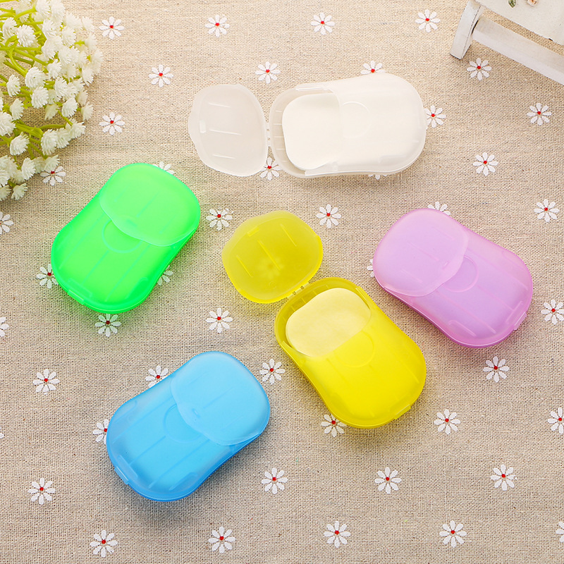 Disposable Soap Slice Hand Washing Tablet Disinfection Cleaning Mouse Box Portable Disinfection Tablet Soap Flake
