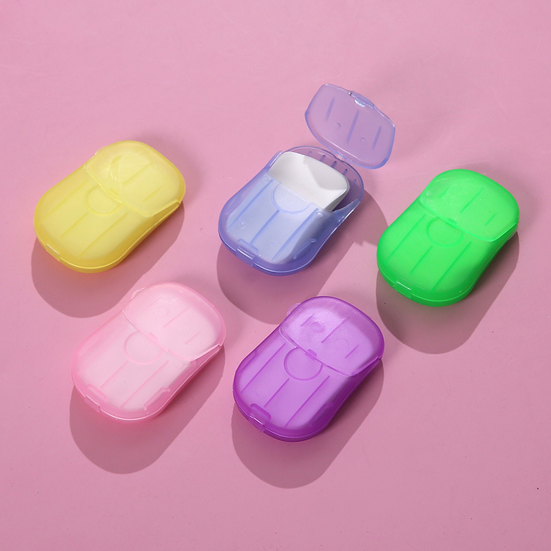 Disposable Soap Slice Hand Washing Tablet Disinfection Cleaning Mouse Box Portable Disinfection Tablet Soap Flake