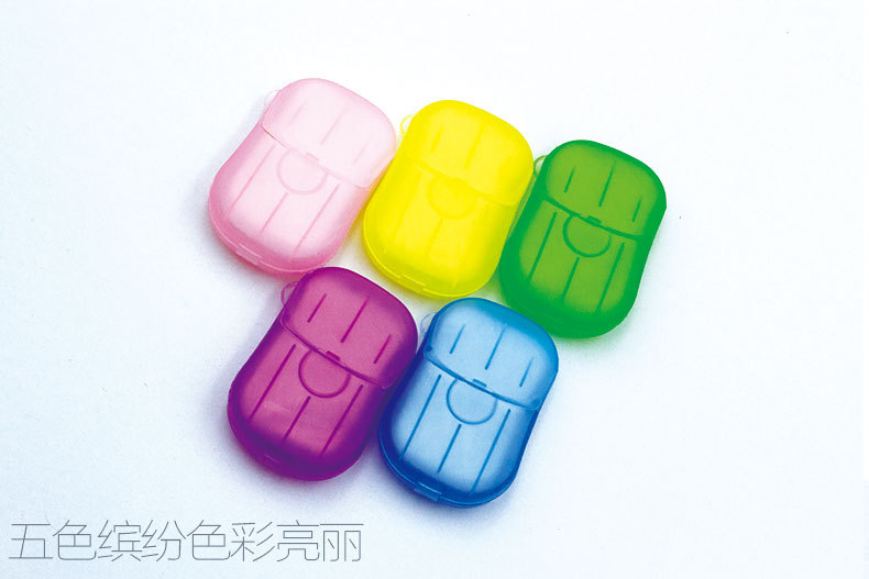 Disposable Soap Slice Hand Washing Tablet Disinfection Cleaning Mouse Box Portable Disinfection Tablet Soap Flake
