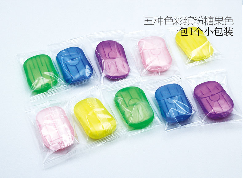 Disposable Soap Slice Hand Washing Tablet Disinfection Cleaning Mouse Box Portable Disinfection Tablet Soap Flake