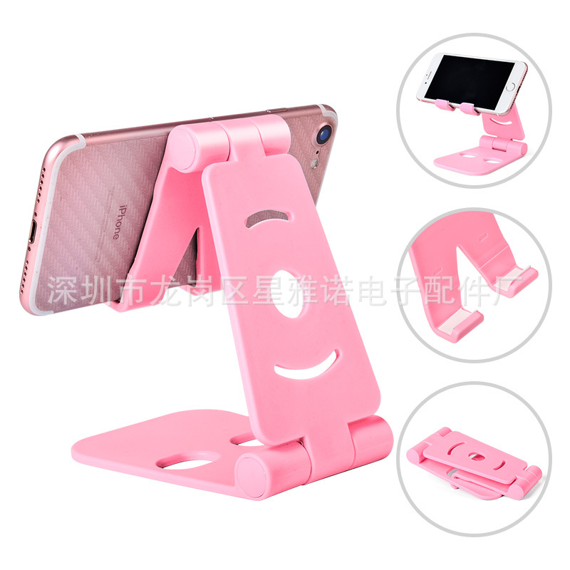 Selling Hot Selling Spot Plastic Folding Mobile Phone Stand Desktop Universal Handphone Stand Lazy Tablet Computer Stand