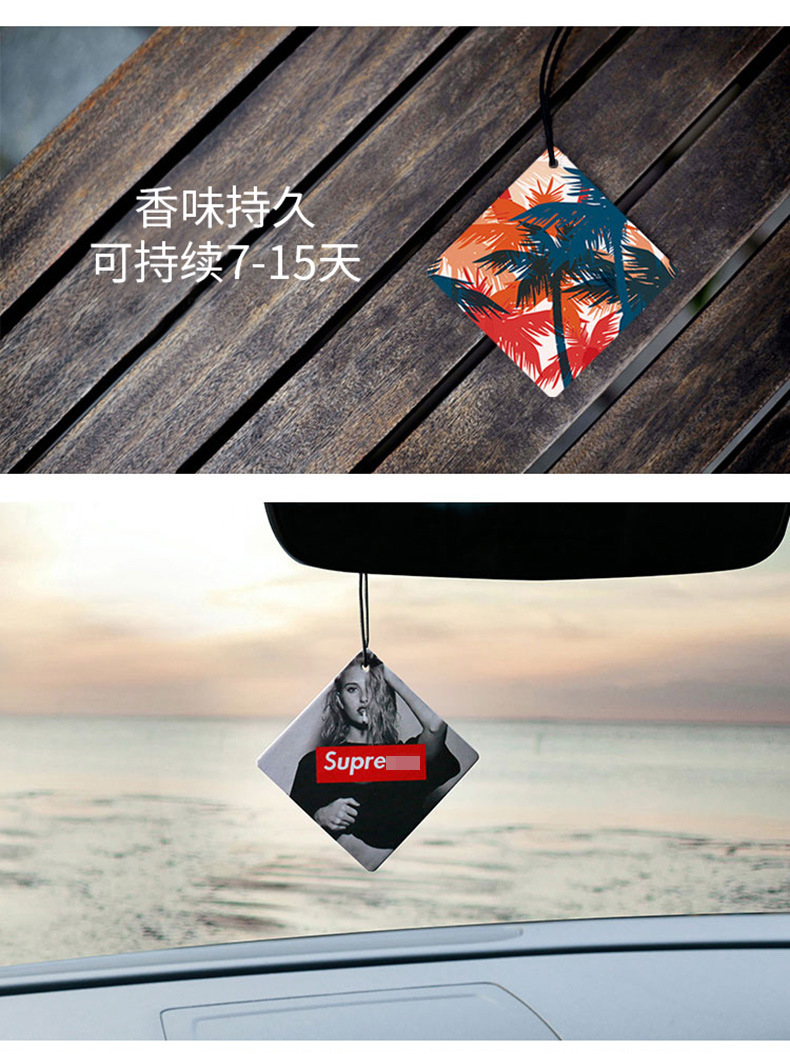 Car Perfume Tablet Car Jasmine Scented Green Tea Tide Car Supplies Decoration Gift Car Interior Aromatherapy Essential Oil Decoration Car Gift