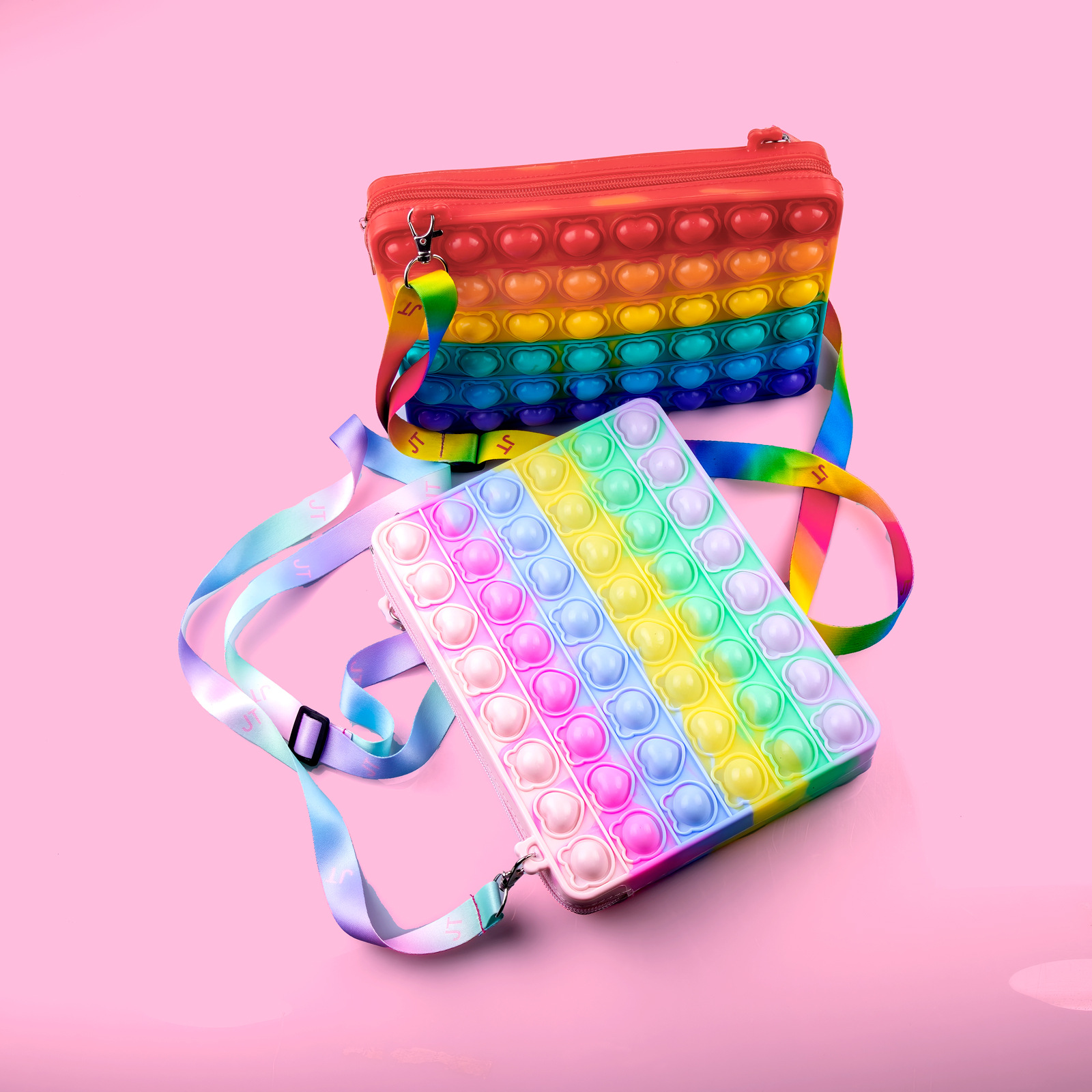 Anti-Mouse Pioneer Cross-Border New iPad Bag Silicone Toy Multi-Function Decompression Bubble Music Tablet Messenger Bag