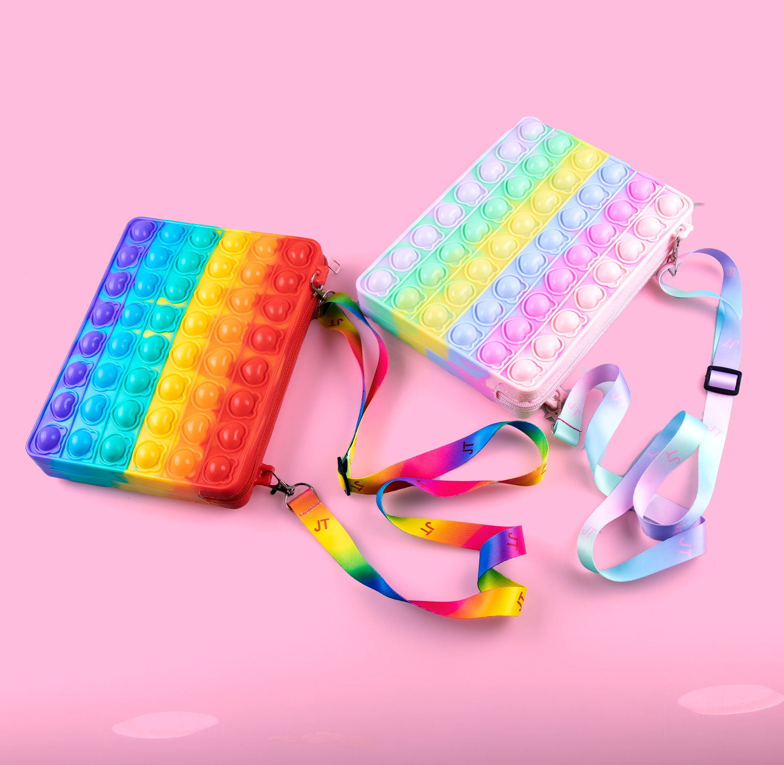 Anti-Mouse Pioneer Cross-Border New iPad Bag Silicone Toy Multi-Function Decompression Bubble Music Tablet Messenger Bag