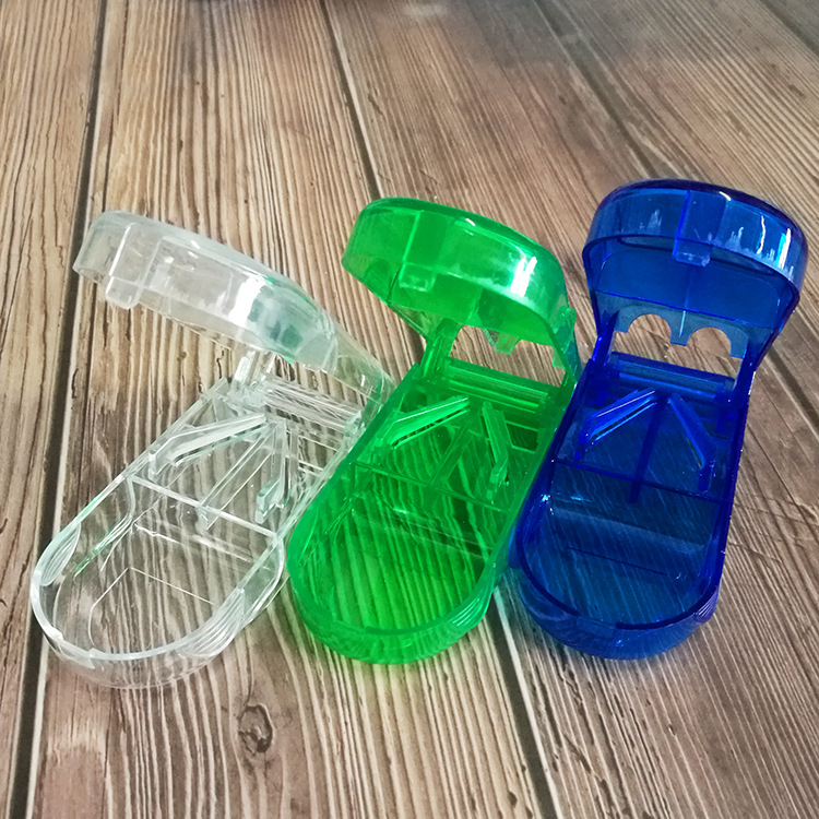 Transparent Pill Cutter with Divide Tablet Medicine Dispenser for the Elderly Convenient Carrying Travel Medicine Separating Box Medicine Cutter Box Transparent Pill Cutter with Divide Tablet Medicine Dispenser for the Elderly Convenient Carrying Travel Medicine Separating Box Medicine Cutter Box