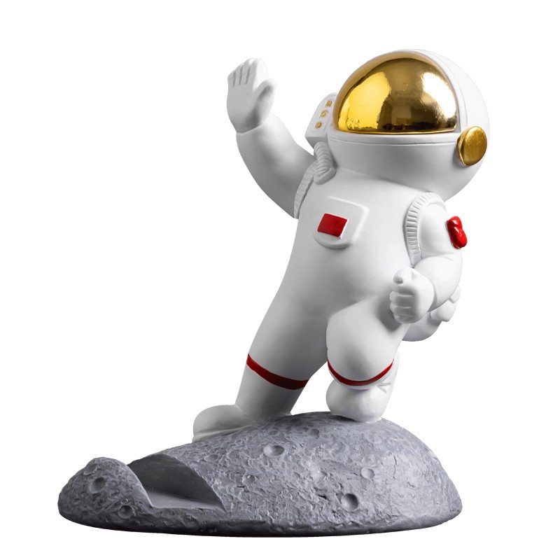 Cute Creative Spaceman Astronaut Mobile Phone Holder Small Ornaments Desktop Home iPad Tablet Support Decorations