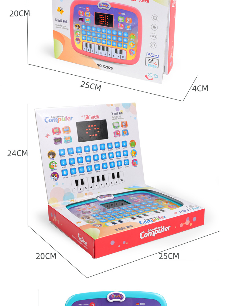New LED Tablet Learning Machine English Early Education Intelligent Story Machine Large Capacity Content Story Machine
