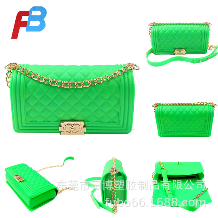 Jelly2019 New Style PVC Women Bag Rhombus Shoulder Chain Bag Gel Bag Factory Direct Sales One Piece Dropshipping Jelly2019 New Style PVC Women Bag Rhombus Shoulder Chain Bag Gel Bag Factory Direct Sales One Piece Dropshipping