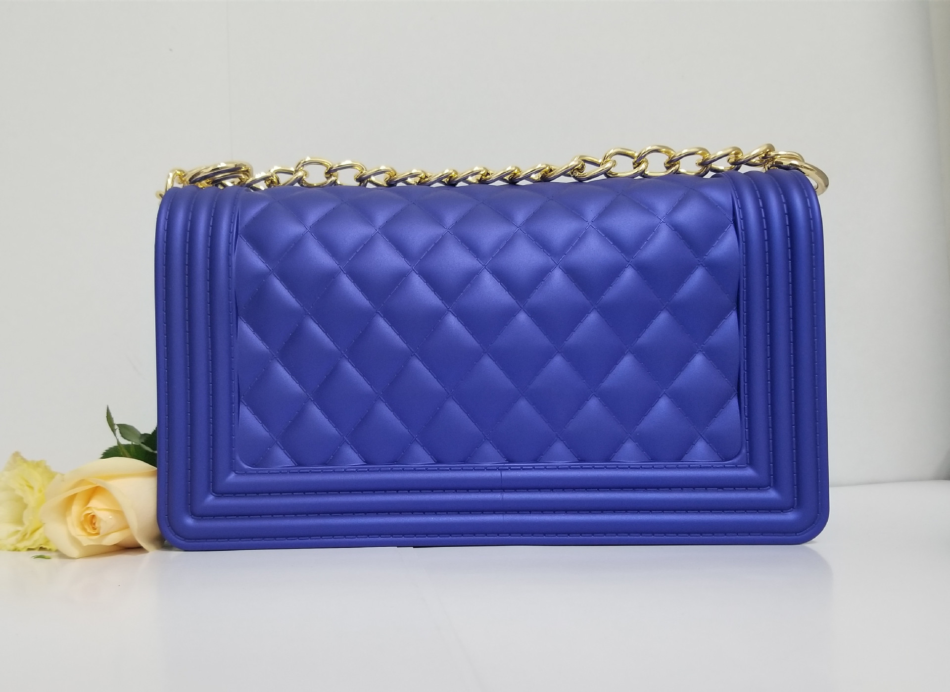 Jelly2019 New Style PVC Women Bag Rhombus Shoulder Chain Bag Gel Bag Factory Direct Sales One Piece Dropshipping Jelly2019 New Style PVC Women Bag Rhombus Shoulder Chain Bag Gel Bag Factory Direct Sales One Piece Dropshipping