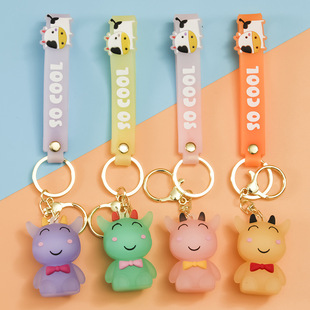 Factory Direct Sales PVC Cut Surface Leather Rope Keychain Pendant Women Bag Accessories Car Ornament Ornaments Ornament Keychain Factory Direct Sales PVC Cut Surface Leather Rope Keychain Pendant Women Bag Accessories Car Ornament Ornaments Ornament Keychain
