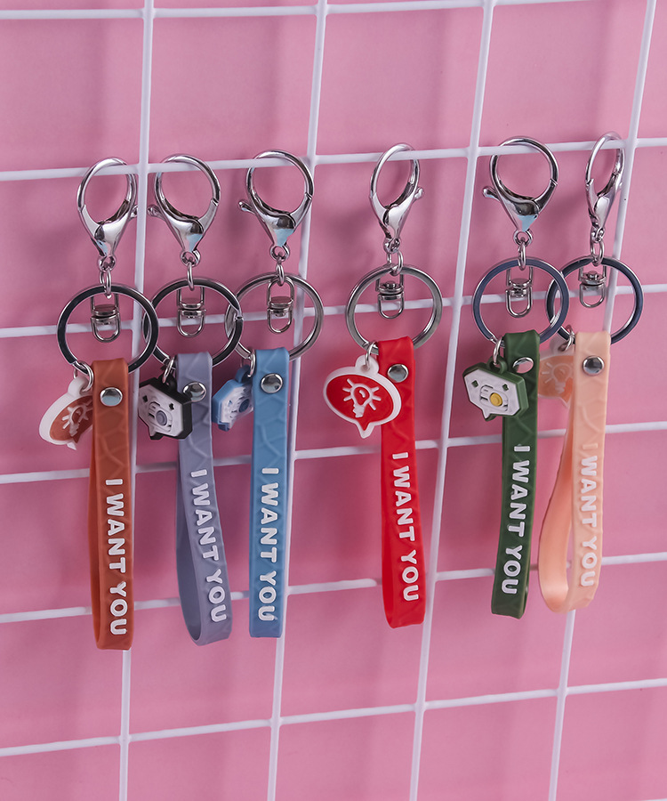 Factory Direct Sales PVC Cut Surface Leather Rope Keychain Pendant Women Bag Accessories Car Ornament Ornaments Ornament Keychain Factory Direct Sales PVC Cut Surface Leather Rope Keychain Pendant Women Bag Accessories Car Ornament Ornaments Ornament Keychain