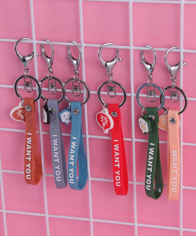 Factory Direct Sales PVC Cut Surface Leather Rope Keychain Pendant Women Bag Accessories Car Ornament Ornaments Ornament Keychain Factory Direct Sales PVC Cut Surface Leather Rope Keychain Pendant Women Bag Accessories Car Ornament Ornaments Ornament Keychain