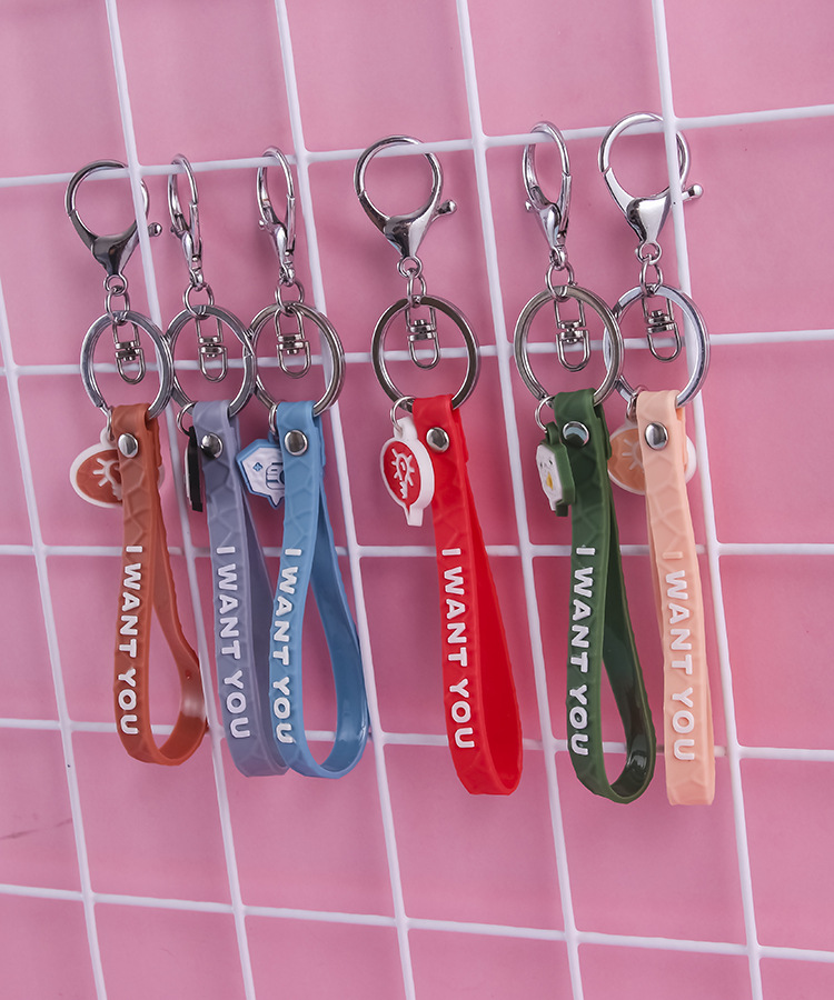 Factory Direct Sales PVC Cut Surface Leather Rope Keychain Pendant Women Bag Accessories Car Ornament Ornaments Ornament Keychain Factory Direct Sales PVC Cut Surface Leather Rope Keychain Pendant Women Bag Accessories Car Ornament Ornaments Ornament Keychain