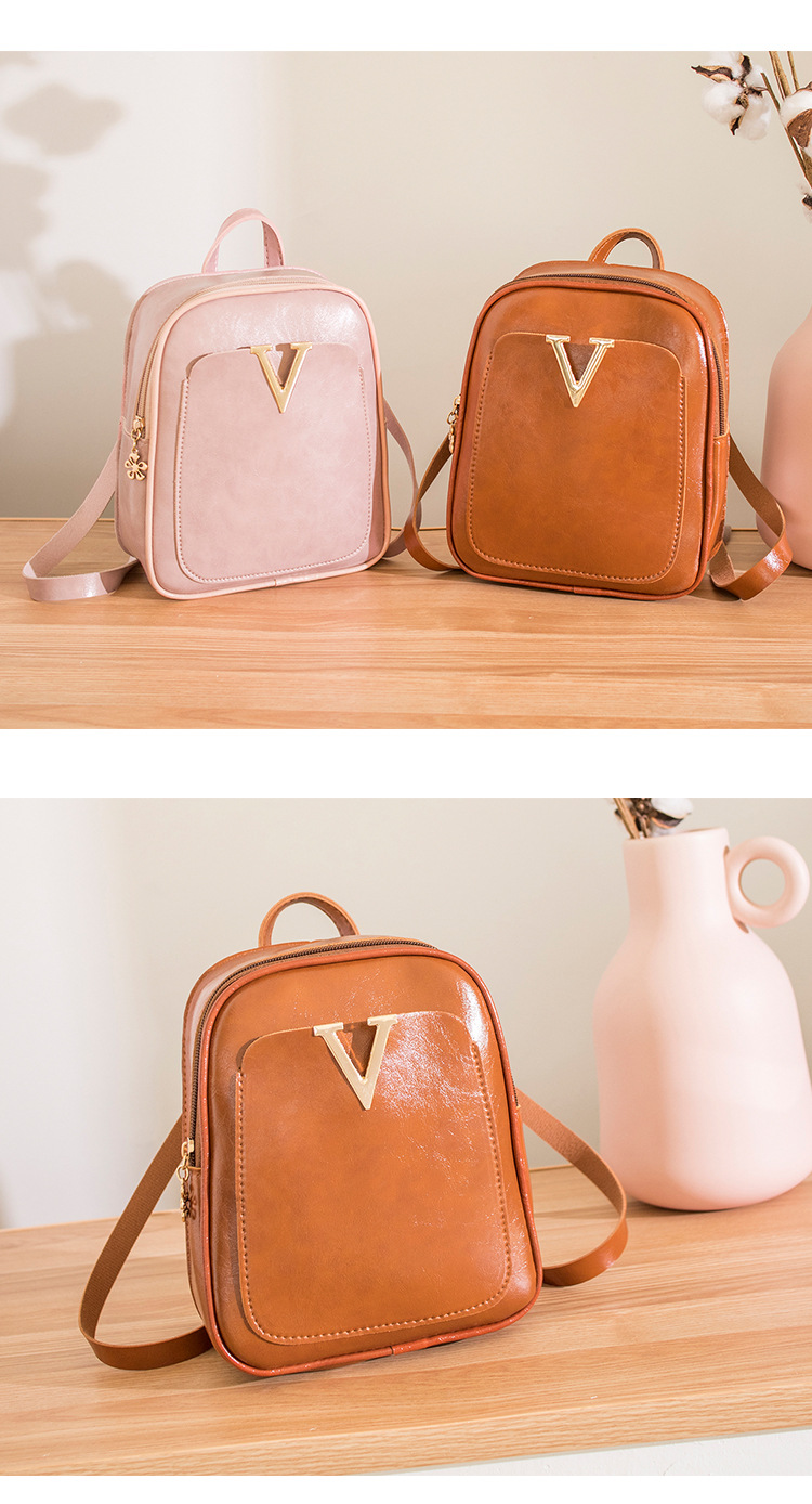 Small Bookbag 2021 Korean Women Bag Street Trendy Small Backpack Handbag Shoulder Messenger Bag Pu Oily Leather Small Bag Small Bookbag 2021 Korean Women Bag Street Trendy Small Backpack Handbag Shoulder Messenger Bag Pu Oily Leather Small Bag
