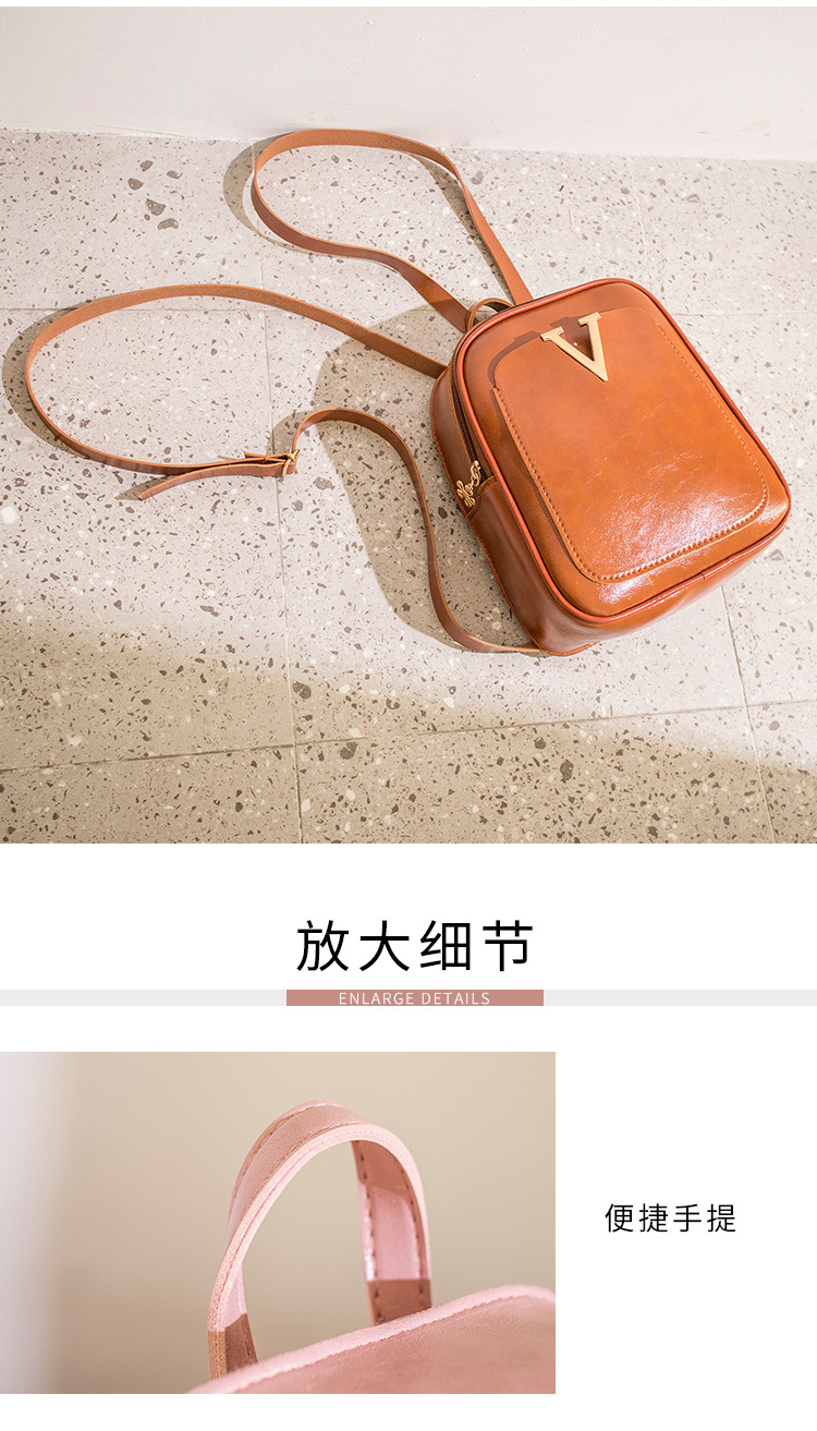 Small Bookbag 2021 Korean Women Bag Street Trendy Small Backpack Handbag Shoulder Messenger Bag Pu Oily Leather Small Bag Small Bookbag 2021 Korean Women Bag Street Trendy Small Backpack Handbag Shoulder Messenger Bag Pu Oily Leather Small Bag