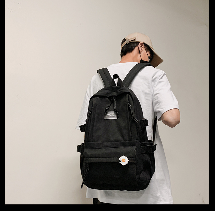 Vintage Canvas Backpack Student Schoolbag Large Capacity Solid Color Multi-Pocket Backpack Vintage Style Korean Hipster Women Bag Vintage Canvas Backpack Student Schoolbag Large Capacity Solid Color Multi-Pocket Backpack Vintage Style Korean Hipster Women Bag